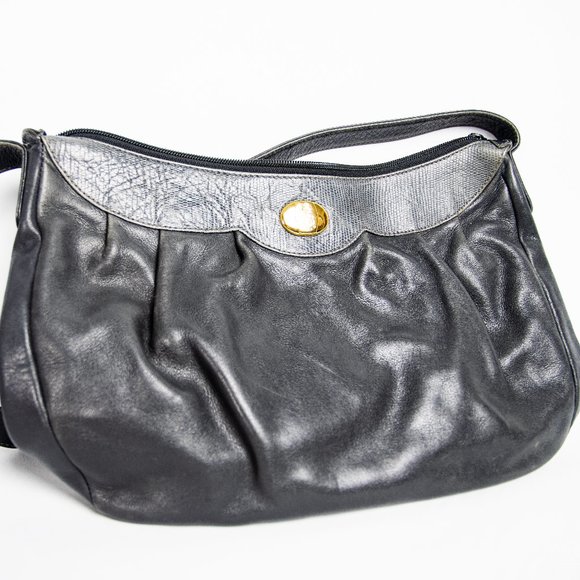 Mark Cross - Vintage Purse w/Snake Skin Upper - - Picture 7 of 8